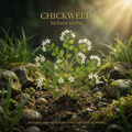Chickweed editorial image in golden garden light