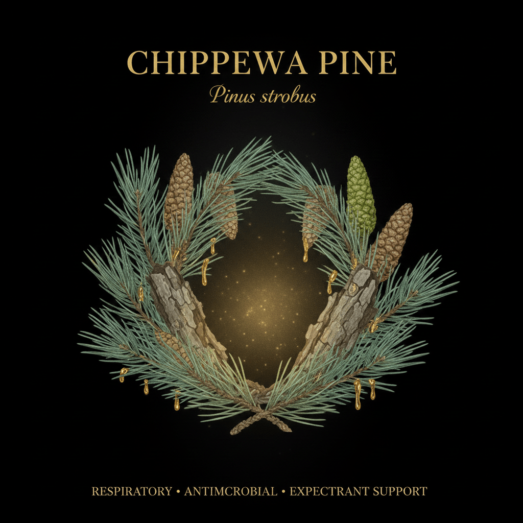 Chippewa Pine (Pinus strobus) – Respiratory, Antimicrobial & Expectorant Support, Tincture, Futures ETC