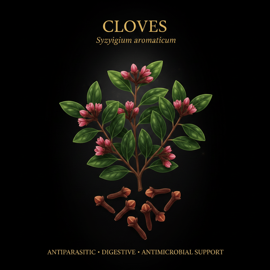 Cloves (Syzygium aromaticum) – Antiparasitic, Digestive & Antimicrobial Support, Tincture, Futures ETC