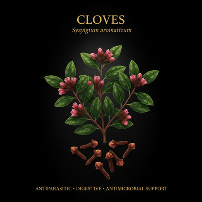 Cloves (Syzygium aromaticum) – Antiparasitic, Digestive & Antimicrobial Support, Tincture, Futures ETC