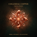 Copper-inspired editorial artwork with gold serif text
