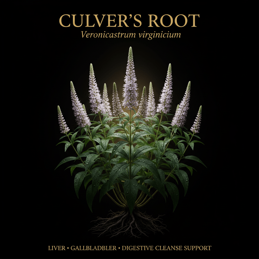 Culver's Root [Blackroot] (Veronicastrum virginicum) – Liver, Gallbladder & Digestive Cleanse Support, Tincture, Futures ETC