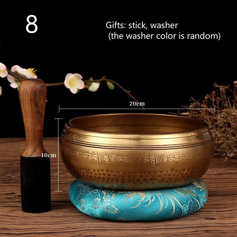Tibetan Nepal Singing Bowls Set for Vibration Therapy