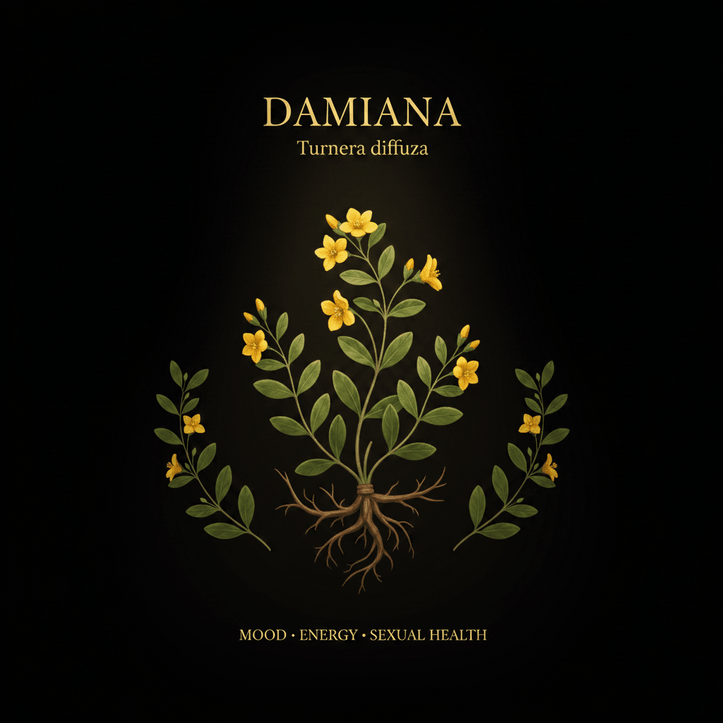 Damiana (Turnera diffusa) – Mood, Energy & Sexual Health Support, Tincture, Futures ETC