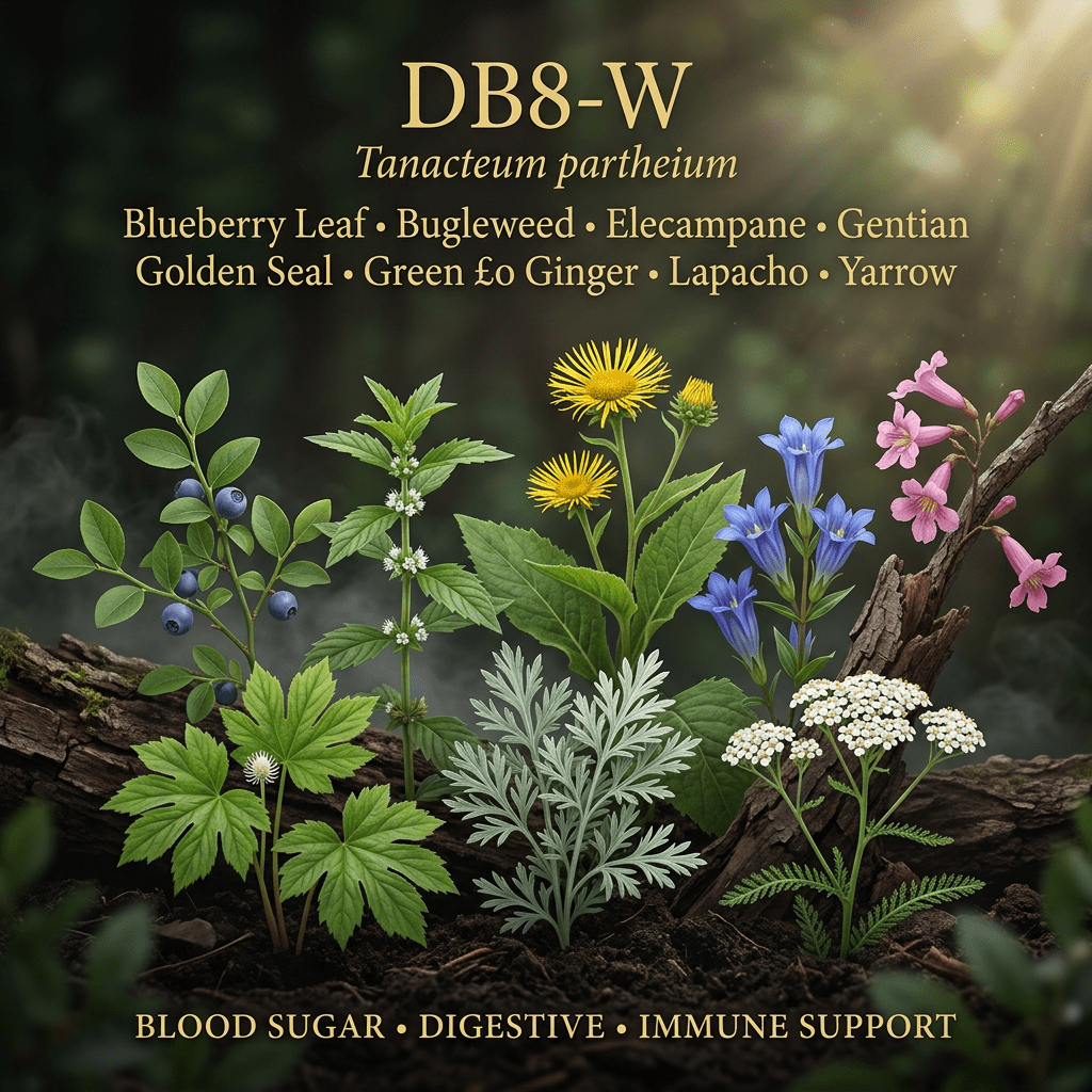 DB8-W editorial image in golden botanical light