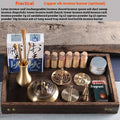 Juego de quemador de incienso de cobre – Kit de herramientas para aromaterapia y meditación