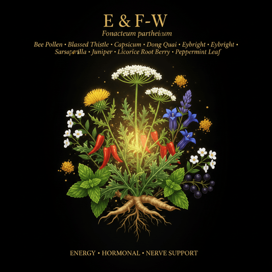 E & F - W – Energy, Hormonal & Nerve Support | 10 - Herb Blend, Tincture, Futures ETC