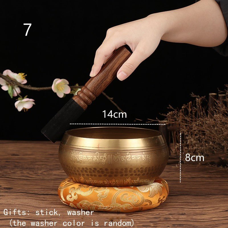 Tibetan Nepal Singing Bowls Set for Vibration Therapy