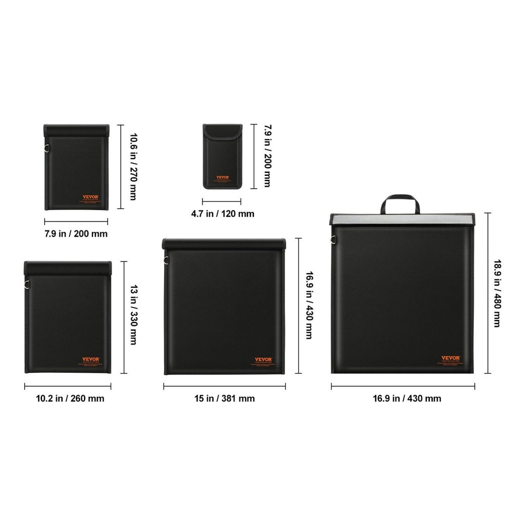 4 Pack Faraday Bag for EMF Protection, Anti-Theft, Anti-Hacking