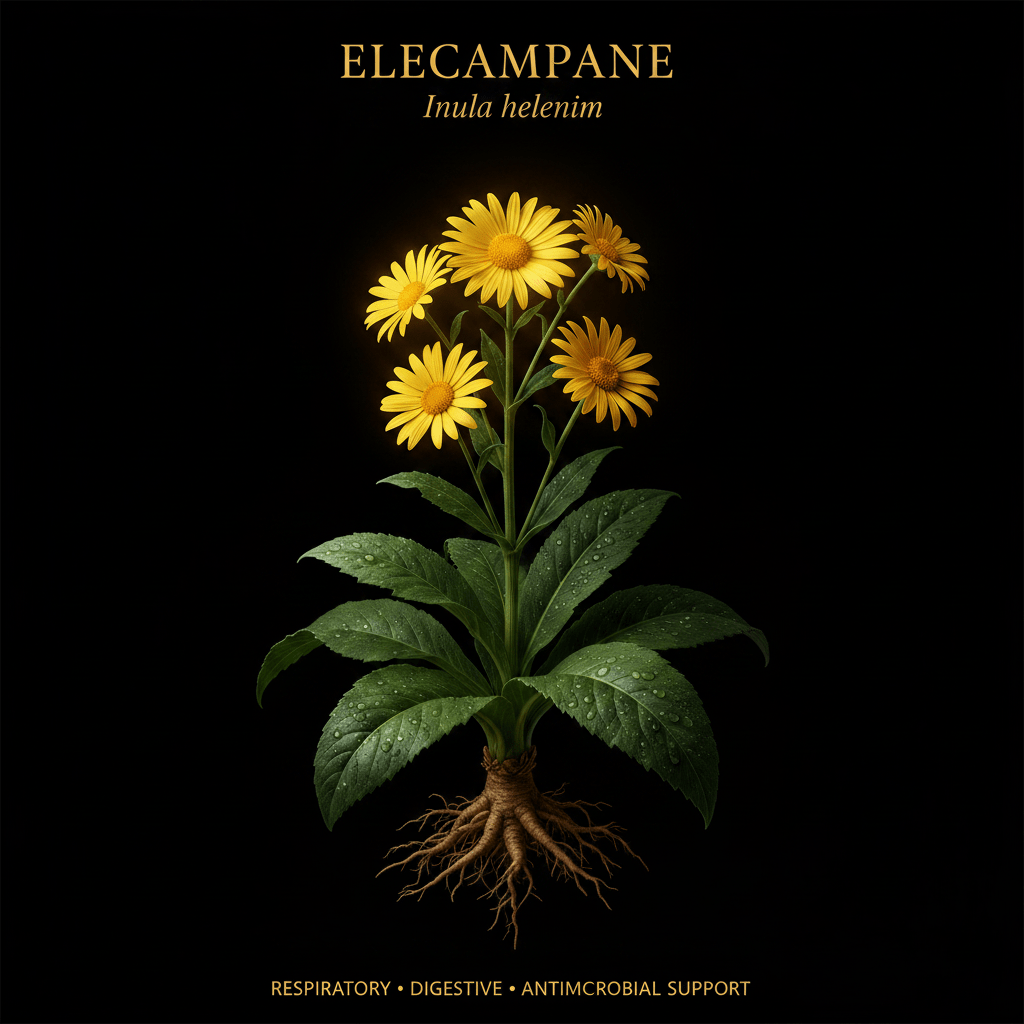 Elecampane (Inula helenium) – Respiratory, Digestive & Antimicrobial Support, Tincture, Futures ETC