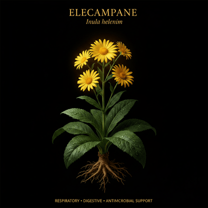 Elecampane (Inula helenium) – Respiratory, Digestive & Antimicrobial Support, Tincture, Futures ETC