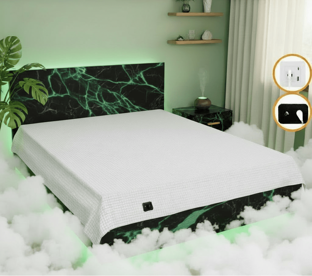 EMF Protection Grounding Earthing Sheet - Silver Fiber Flat Bedsheet, grounding sheet, Futures ETC