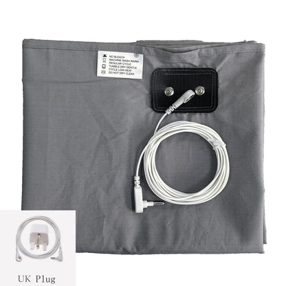 EMF Protection Grounding Earthing Sheet - Silver Fiber Flat Bedsheet, grounding sheet, Futures ETC