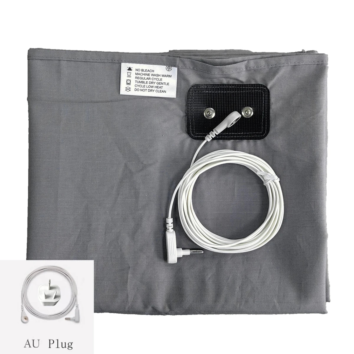 EMF Protection Grounding Earthing Sheet - Silver Fiber Flat Bedsheet, grounding sheet, Futures ETC