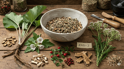 END - J (Burdock, Marshmallow, Partridge Berry, Turkey Rhubarb, Yarrow), Tincture, Futures ETC