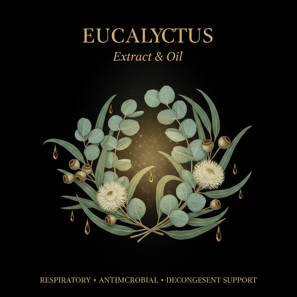 Eucalyptus Extract & Oil – Respiratory, Antimicrobial & Decongestant Support, Tincture, Futures ETC