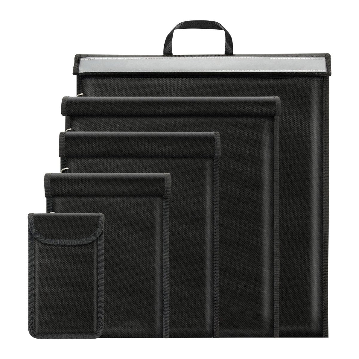 Lot de 4 sacs Faraday pour protection contre les champs électromagnétiques, antivol et antipiratage