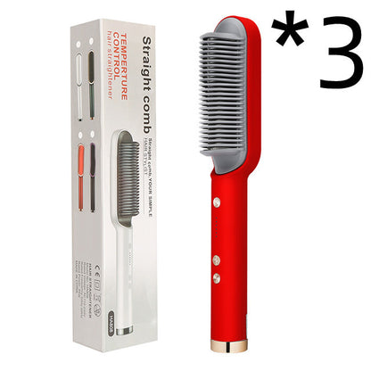 2-in-1 Hair Straightener & Hot Comb with Negative Ion Technology