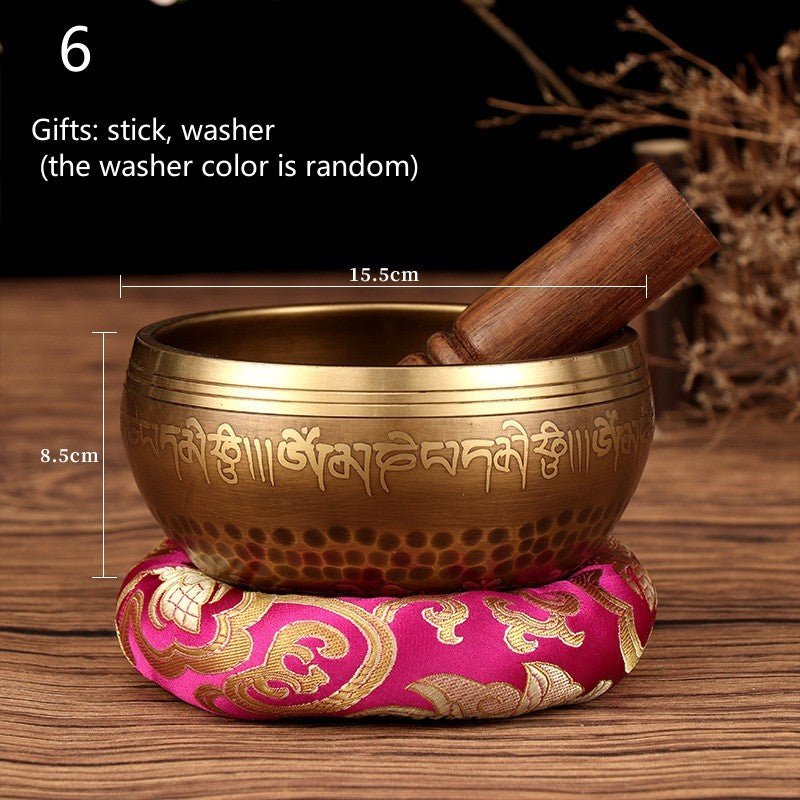 Tibetan Nepal Singing Bowls Set for Vibration Therapy