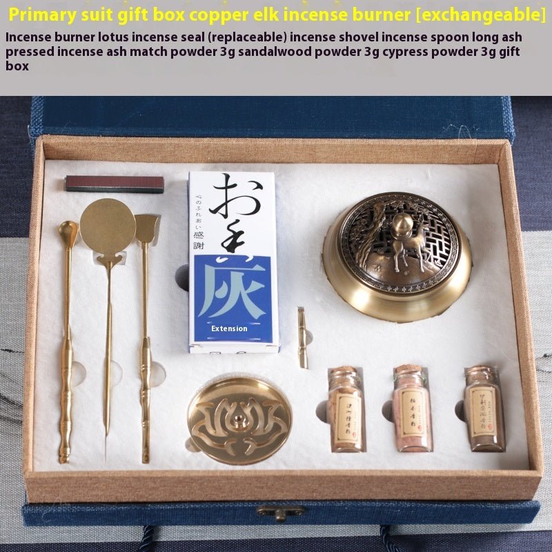 Kit d'encensoir en cuivre – Kit d'outils d'aromathérapie et de méditation