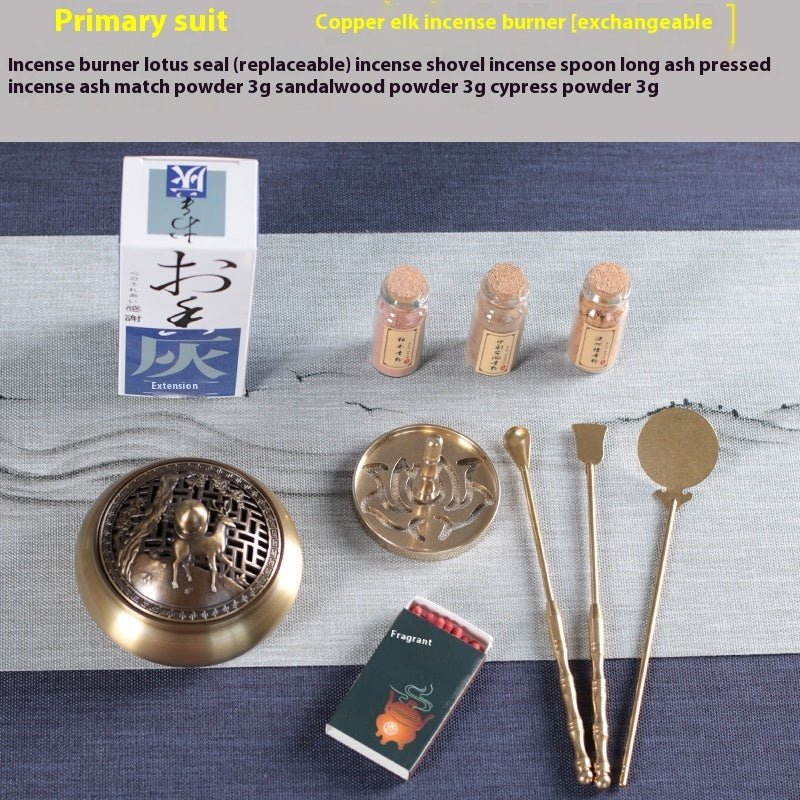 Kit d'encensoir en cuivre – Kit d'outils d'aromathérapie et de méditation