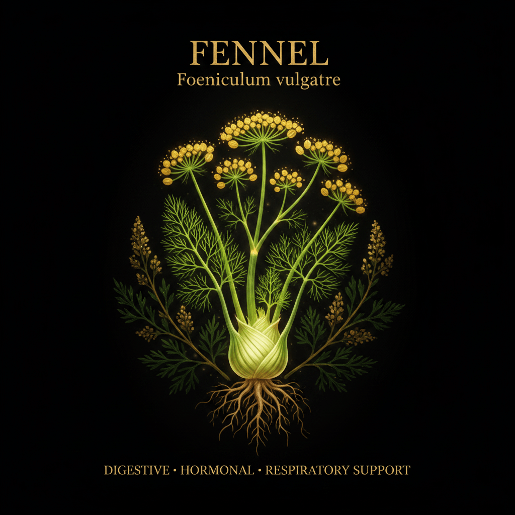 Fennel (Foeniculum vulgare) – Digestive, Hormonal & Respiratory Support, Tincture, Futures ETC