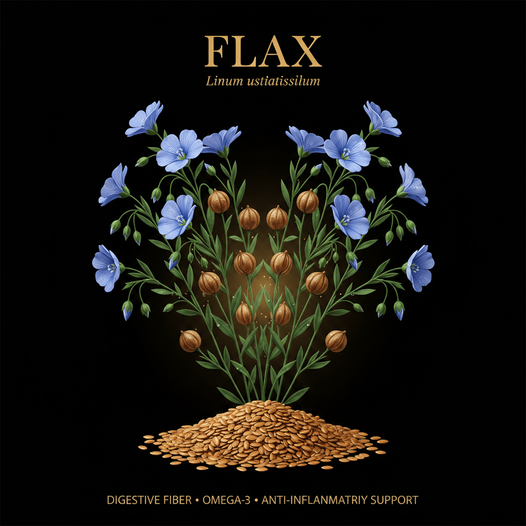 Flax (Linum usitatissimum) – Digestive Fiber, Omega - 3 & Anti - Inflammatory Support, Tincture, Futures ETC