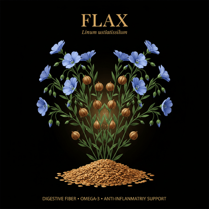 Flax (Linum usitatissimum) – Digestive Fiber, Omega - 3 & Anti - Inflammatory Support, Tincture, Futures ETC