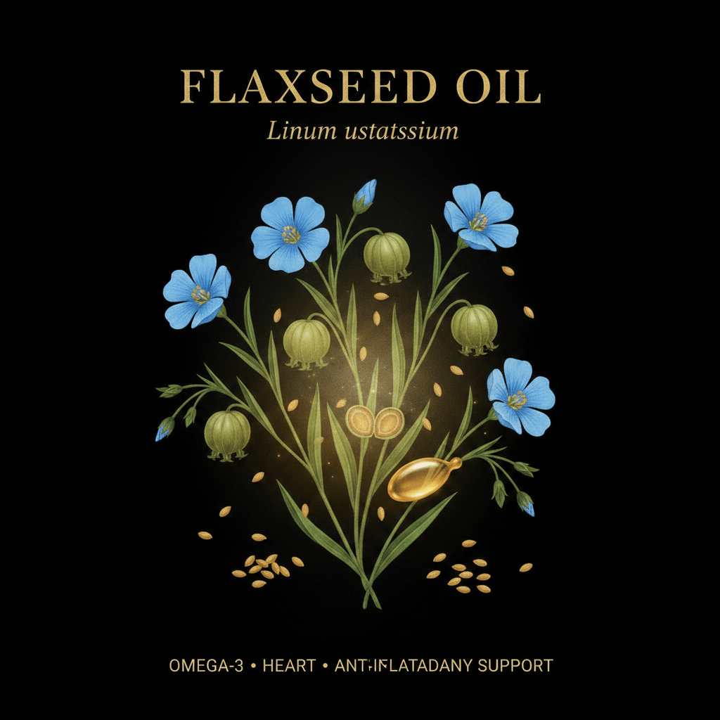 Flaxseed Oil Organic (Softgels 100 ct) – Omega-3, Heart & Anti-Inflammatory Support, Tincture, Futures ETC