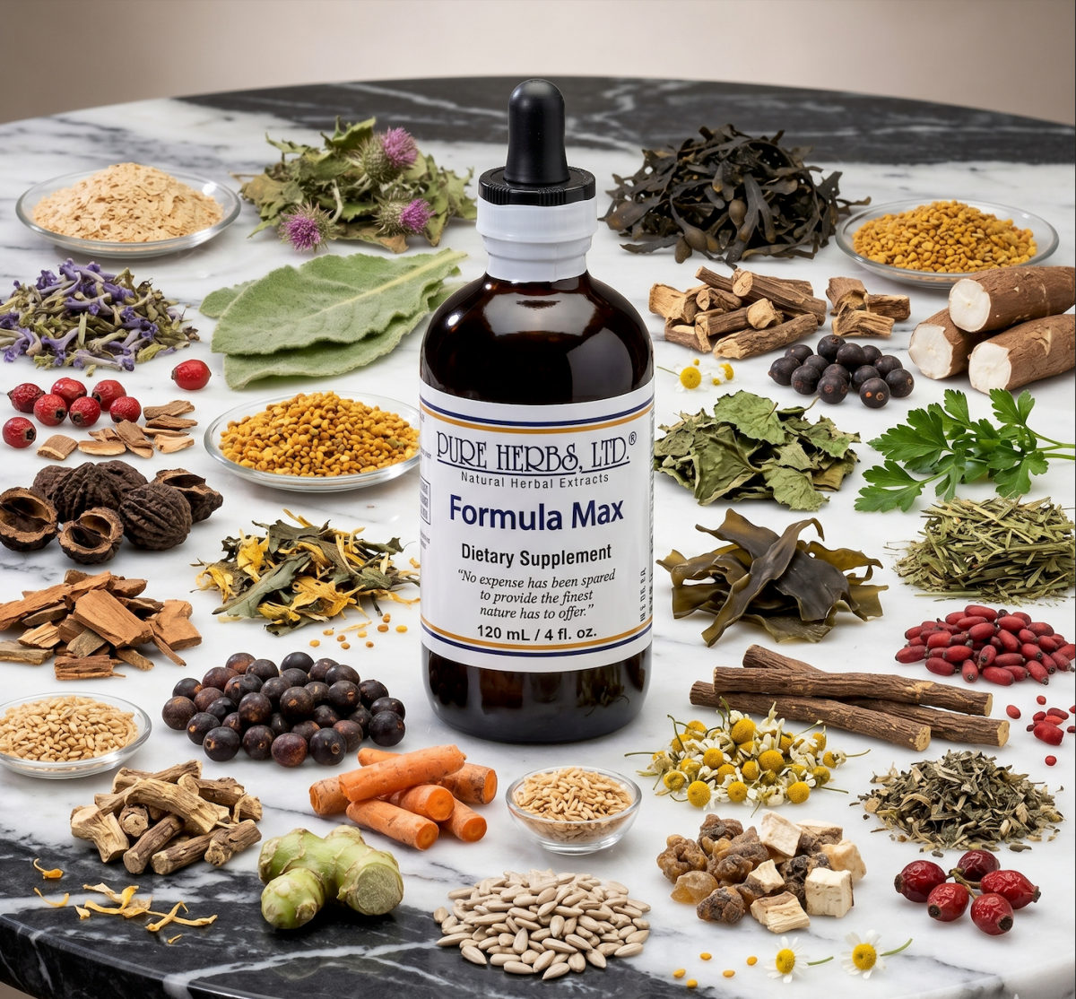 Formula Max (Reformulated) – Full-Spectrum Herbal Blend for Nerve, Digestive & Immune Support, Tincture, Futures ETC