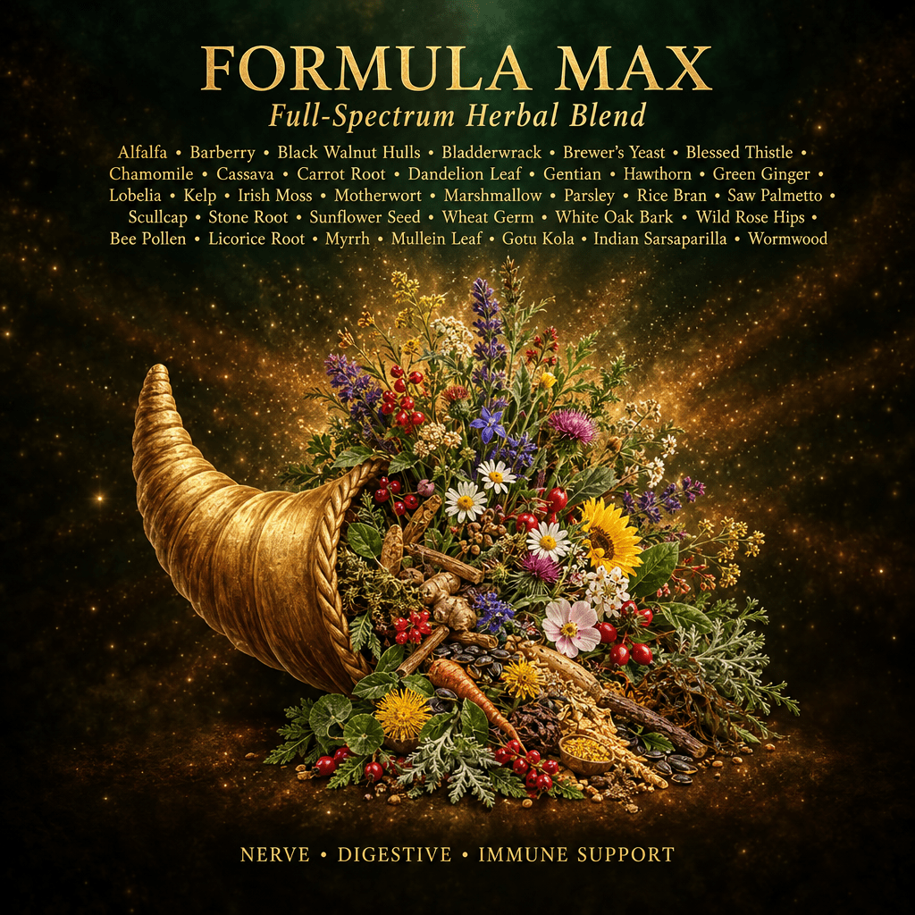 Formula Max (Reformulated) – Full-Spectrum Herbal Blend for Nerve, Digestive & Immune Support, Tincture, Futures ETC