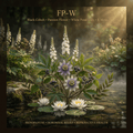FP-W editorial image in a golden-lit pond garden