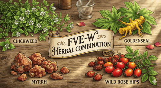 FVE - W (Chickweed, Golden Seal, Myrrh, Wild Rose Hips), Tincture, Futures ETC