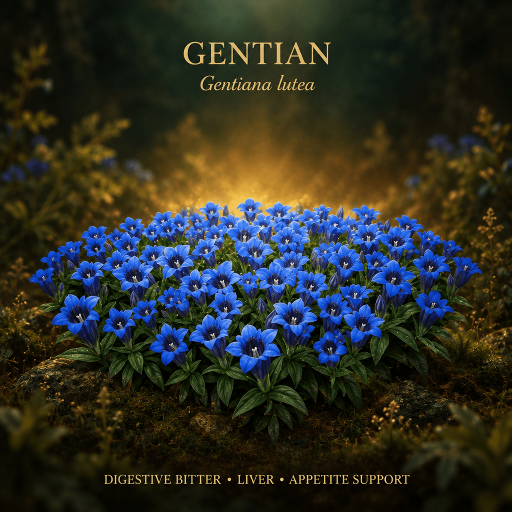 Gentian (Gentiana) – Digestive Bitters, Liver & Appetite Support, Tincture, Futures ETC