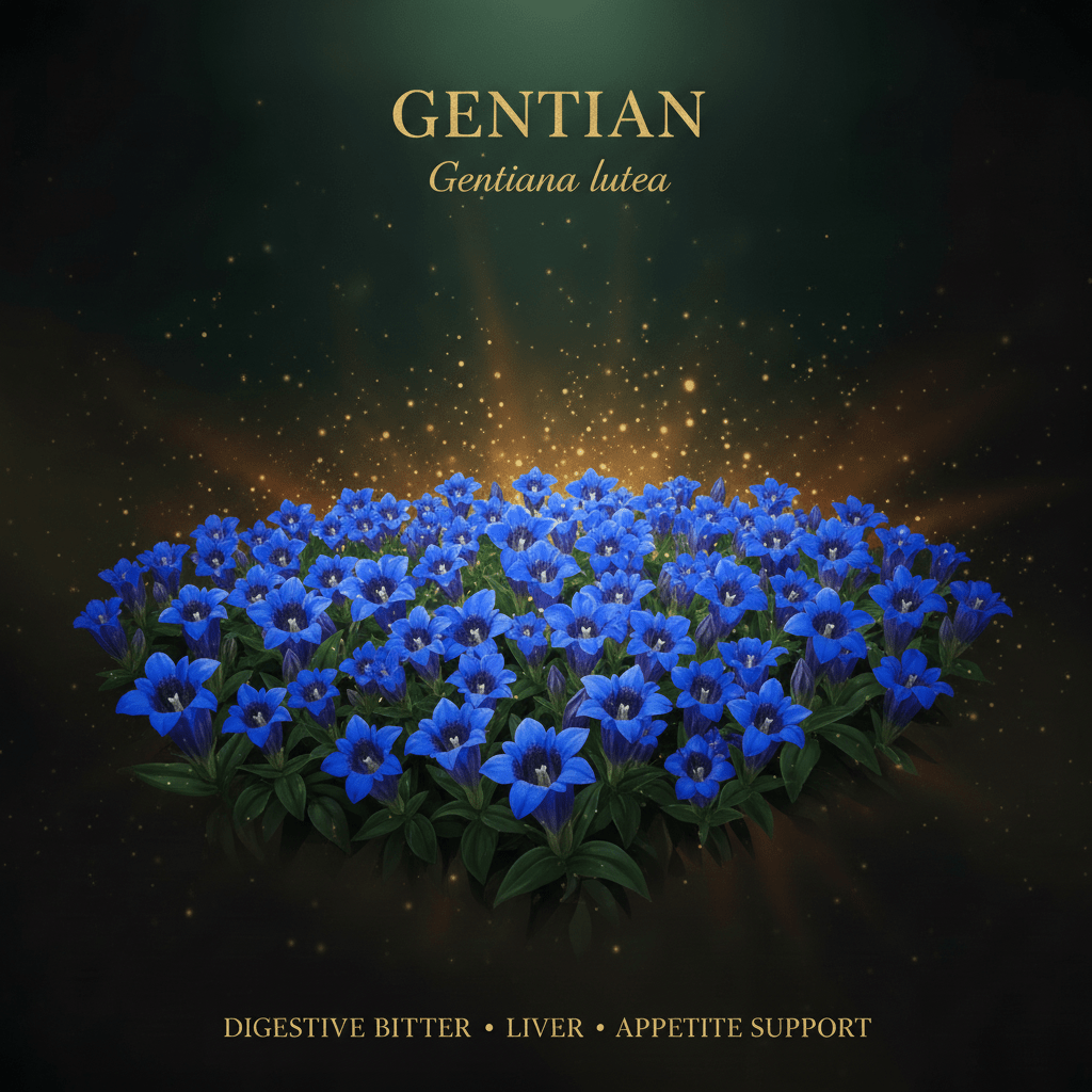 Gentian (Gentiana) – Digestive Bitters, Liver & Appetite Support, Tincture, Futures ETC