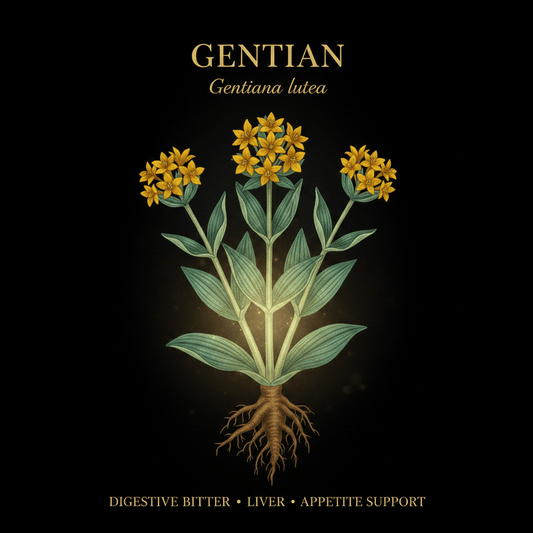 Gentian (Gentiana) – Digestive Bitters, Liver & Appetite Support, Tincture, Futures ETC