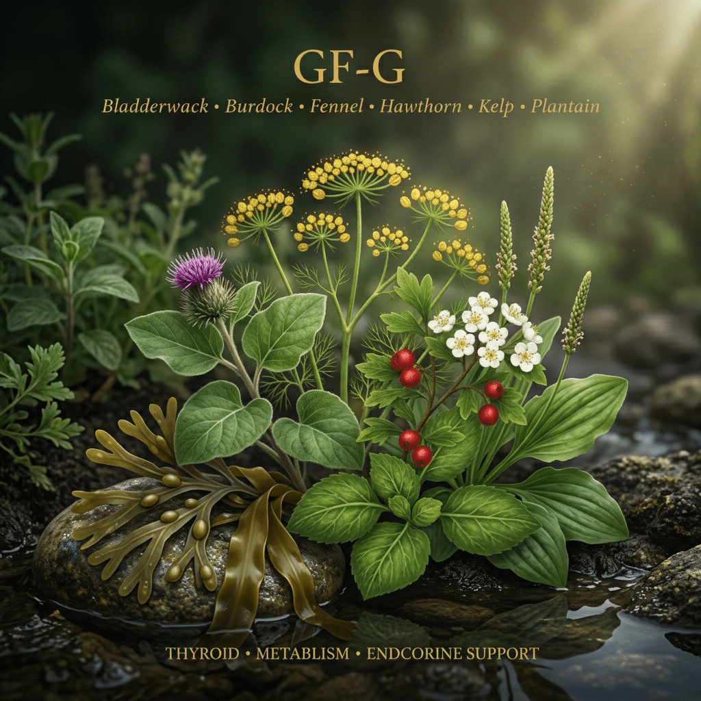 GF-G editorial image in golden botanical light