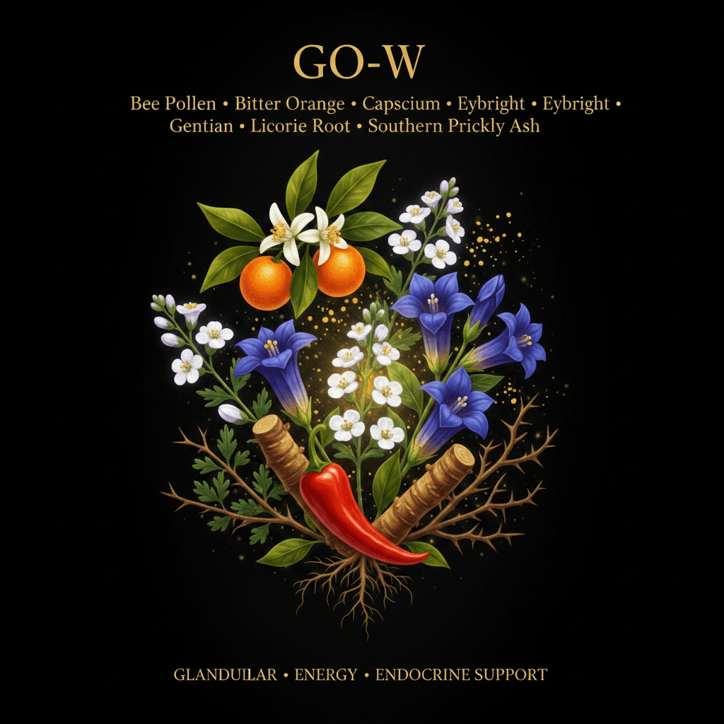 GO - W – Glandular, Energy & Endocrine Support | 7 - Herb Blend, Tincture, Futures ETC