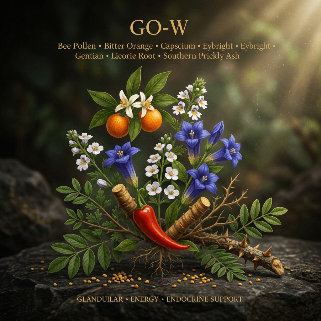 GO-W editorial image in golden botanical light