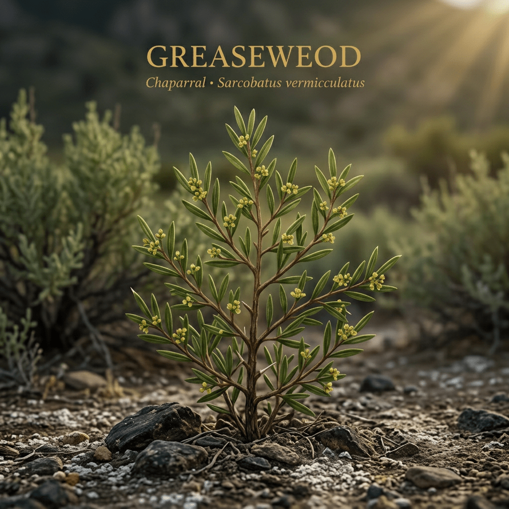 Greasewood editorial image in golden desert light