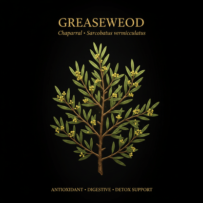 Greasewood [Chaparral] (Sarcobatus vermiculatus) – Antioxidant, Digestive & Detox Support, Tincture, Futures ETC