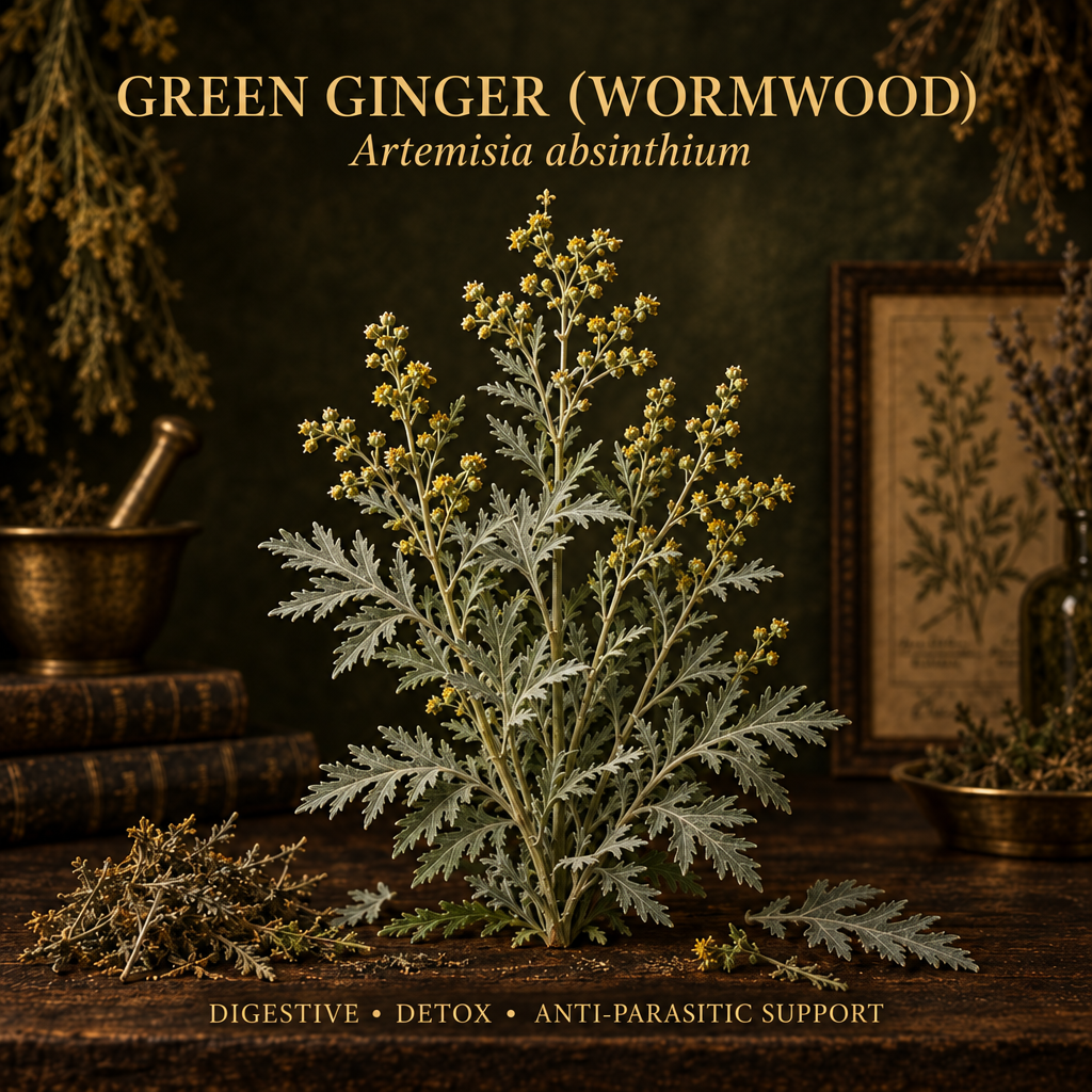 Green Ginger Wormwood with updated text