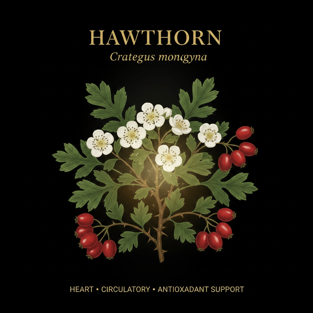 Hawthorn (Crataegus) – Heart, Circulatory & Antioxidant Support, Tincture, Futures ETC