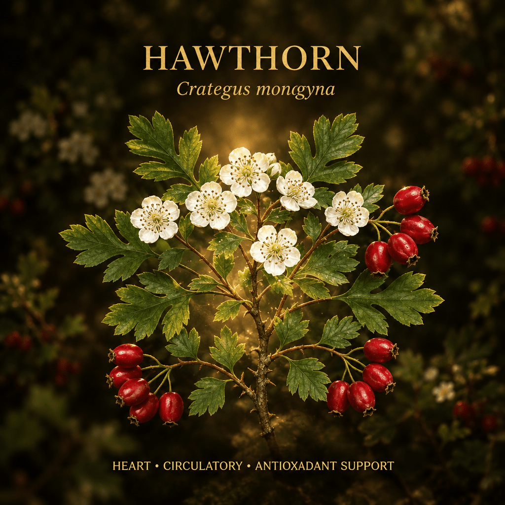 Hawthorn (Crataegus) – Heart, Circulatory & Antioxidant Support, Tincture, Futures ETC