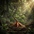 He Shou Wu editorial image in golden woodland light