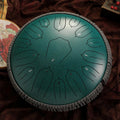 Hluru Glucophone 13 - Inch 15 - Note Steel Tongue Drum – Key D Ethereal Handpan for Yoga & Meditation, , Futures ETC