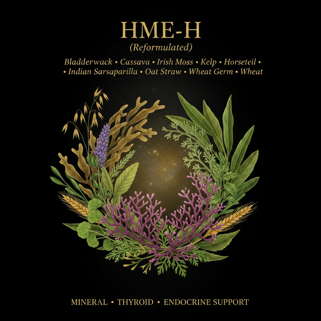 HME - H (Reformulated) – Mineral, Thyroid & Endocrine Support | 8 - Herb Blend, Tincture, Futures ETC