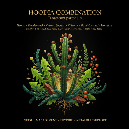 Hoodia Combination – Weight Management, Thyroid & Metabolic Support | 10 - Herb Blend, Tincture, Futures ETC