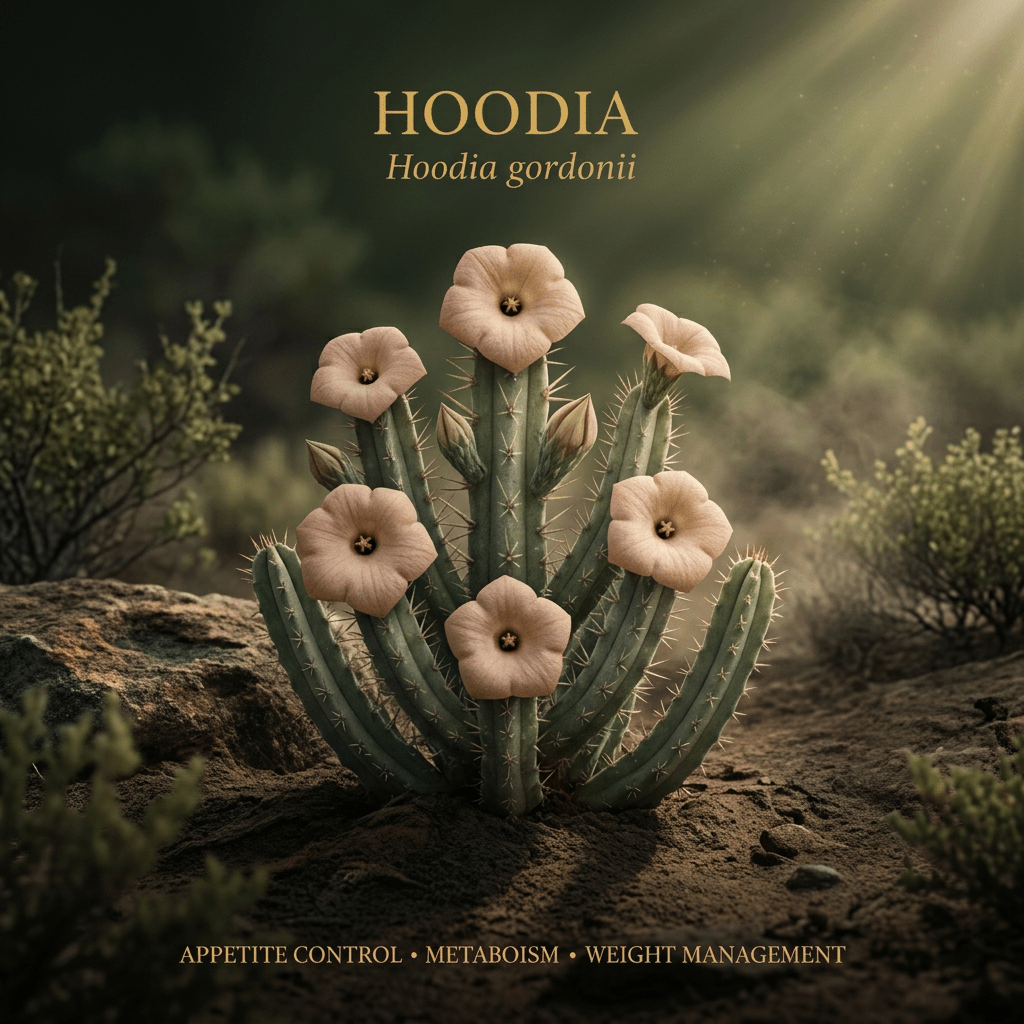 Hoodia editorial image in golden desert light