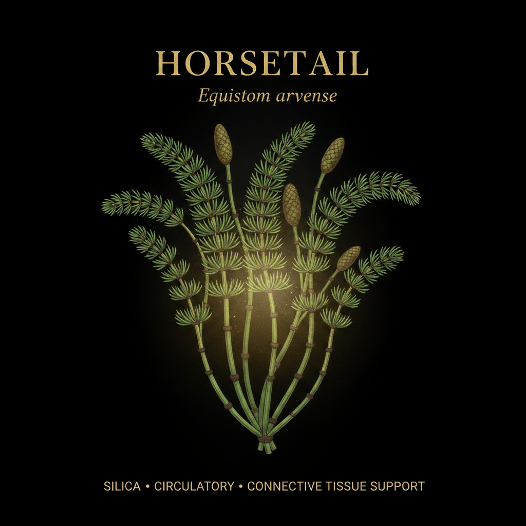 Horsetail (Equisetum) – Silica, Circulatory & Connective Tissue Support, Tincture, Futures ETC